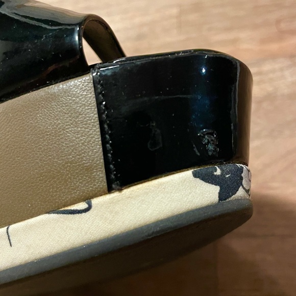 Rare CHANEL RUE CAMBON platform wedge sandals authentic heels NEW box 7 37 - Picture 6 of 8